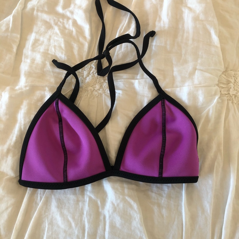 Purple bikini top